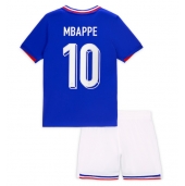 Frankrike Kylian Mbappe #10 Replika Hjemmedrakt Barn EM 2024 Kortermet (+ bukser)