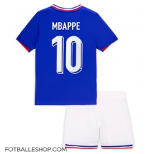 Frankrike Kylian Mbappe #10 Replika Hjemmedrakt Barn EM 2024 Kortermet (+ bukser)