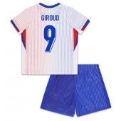 Frankrike Olivier Giroud #9 Replika Bortedrakt Barn EM 2024 Kortermet (+ bukser)