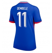 Frankrike Ousmane Dembele #11 Replika Hjemmedrakt Dame EM 2024 Kortermet