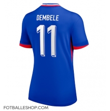 Frankrike Ousmane Dembele #11 Replika Hjemmedrakt Dame EM 2024 Kortermet