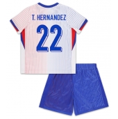 Frankrike Theo Hernandez #22 Replika Bortedrakt Barn EM 2024 Kortermet (+ bukser)