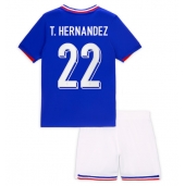 Frankrike Theo Hernandez #22 Replika Hjemmedrakt Barn EM 2024 Kortermet (+ bukser)