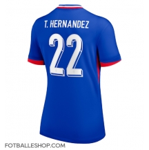 Frankrike Theo Hernandez #22 Replika Hjemmedrakt Dame EM 2024 Kortermet