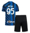 Inter Milan Alessandro Bastoni #95 Replika Hjemmedrakt Barn 2024-25 Kortermet (+ bukser)