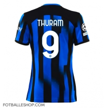 Inter Milan Marcus Thuram #9 Replika Hjemmedrakt Dame 2023-24 Kortermet