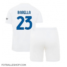 Inter Milan Nicolo Barella #23 Replika Bortedrakt Barn 2023-24 Kortermet (+ bukser)