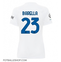 Inter Milan Nicolo Barella #23 Replika Bortedrakt Dame 2023-24 Kortermet