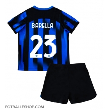 Inter Milan Nicolo Barella #23 Replika Hjemmedrakt Barn 2023-24 Kortermet (+ bukser)