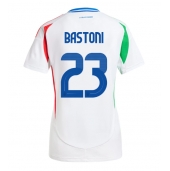 Italia Alessandro Bastoni #23 Replika Bortedrakt Dame EM 2024 Kortermet