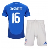 Italia Bryan Cristante #16 Replika Hjemmedrakt Barn EM 2024 Kortermet (+ bukser)