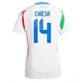 Italia Federico Chiesa #14 Replika Bortedrakt Dame EM 2024 Kortermet