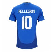 Italia Lorenzo Pellegrini #10 Replika Hjemmedrakt EM 2024 Kortermet