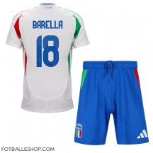 Italia Nicolo Barella #18 Replika Bortedrakt Barn EM 2024 Kortermet (+ bukser)