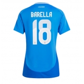 Italia Nicolo Barella #18 Replika Hjemmedrakt Dame EM 2024 Kortermet