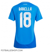 Italia Nicolo Barella #18 Replika Hjemmedrakt Dame EM 2024 Kortermet