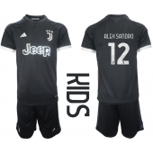 Juventus Alex Sandro #12 Replika Tredjedrakt Barn 2023-24 Kortermet (+ bukser)