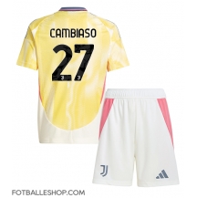 Juventus Andrea Cambiaso #27 Replika Bortedrakt Barn 2024-25 Kortermet (+ bukser)