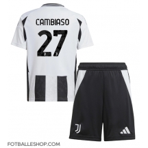 Juventus Andrea Cambiaso #27 Replika Hjemmedrakt Barn 2024-25 Kortermet (+ bukser)