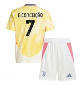 Juventus Francisco Conceicao #7 Replika Bortedrakt Barn 2024-25 Kortermet (+ bukser)