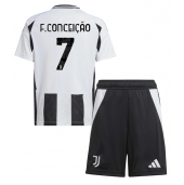 Juventus Francisco Conceicao #7 Replika Hjemmedrakt Barn 2024-25 Kortermet (+ bukser)