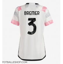 Juventus Gleison Bremer #3 Replika Bortedrakt Dame 2023-24 Kortermet