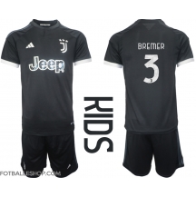 Juventus Gleison Bremer #3 Replika Tredjedrakt Barn 2023-24 Kortermet (+ bukser)