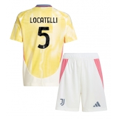 Juventus Manuel Locatelli #5 Replika Bortedrakt Barn 2024-25 Kortermet (+ bukser)