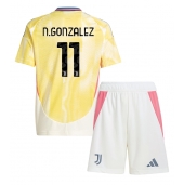 Juventus Nicolas Gonzalez #11 Replika Bortedrakt Barn 2024-25 Kortermet (+ bukser)