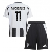 Juventus Nicolas Gonzalez #11 Replika Hjemmedrakt Barn 2024-25 Kortermet (+ bukser)