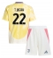 Juventus Timothy Weah #22 Replika Bortedrakt Barn 2024-25 Kortermet (+ bukser)