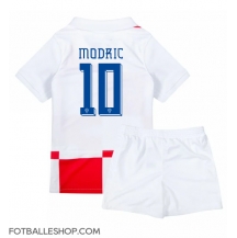 Kroatia Luka Modric #10 Replika Hjemmedrakt Barn EM 2024 Kortermet (+ bukser)