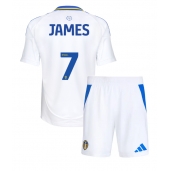 Leeds United Daniel James #7 Replika Hjemmedrakt Barn 2024-25 Kortermet (+ bukser)