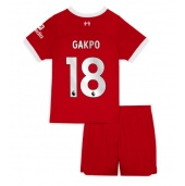 Liverpool Cody Gakpo #18 Replika Hjemmedrakt Barn 2023-24 Kortermet (+ bukser)