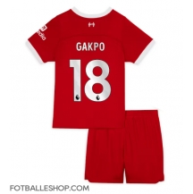 Liverpool Cody Gakpo #18 Replika Hjemmedrakt Barn 2023-24 Kortermet (+ bukser)