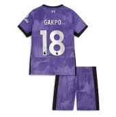 Liverpool Cody Gakpo #18 Replika Tredjedrakt Barn 2023-24 Kortermet (+ bukser)