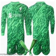 Liverpool Keeper Replika Bortedrakt Barn 2024-25 Langermet (+ bukser)