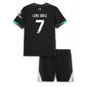 Liverpool Luis Diaz #7 Replika Bortedrakt Barn 2024-25 Kortermet (+ bukser)