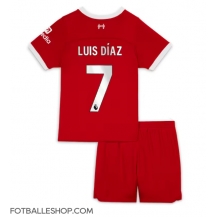 Liverpool Luis Diaz #7 Replika Hjemmedrakt Barn 2023-24 Kortermet (+ bukser)