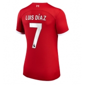 Liverpool Luis Diaz #7 Replika Hjemmedrakt Dame 2023-24 Kortermet