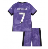 Liverpool Luis Diaz #7 Replika Tredjedrakt Barn 2023-24 Kortermet (+ bukser)