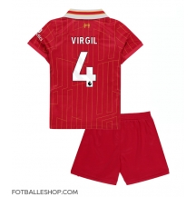 Liverpool Virgil van Dijk #4 Replika Hjemmedrakt Barn 2024-25 Kortermet (+ bukser)