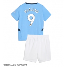 Manchester City Erling Haaland #9 Replika Hjemmedrakt Barn 2024-25 Kortermet (+ bukser)