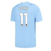 Manchester City Jeremy Doku #11 Replika Hjemmedrakt 2023-24 Kortermet