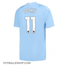 Manchester City Jeremy Doku #11 Replika Hjemmedrakt 2023-24 Kortermet