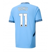 Manchester City Jeremy Doku #11 Replika Hjemmedrakt 2024-25 Kortermet