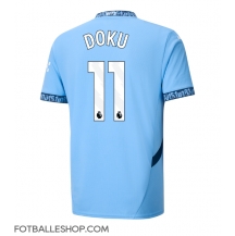 Manchester City Jeremy Doku #11 Replika Hjemmedrakt 2024-25 Kortermet