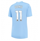 Manchester City Jeremy Doku #11 Replika Hjemmedrakt Dame 2023-24 Kortermet