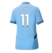 Manchester City Jeremy Doku #11 Replika Hjemmedrakt Dame 2024-25 Kortermet