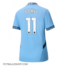 Manchester City Jeremy Doku #11 Replika Hjemmedrakt Dame 2024-25 Kortermet